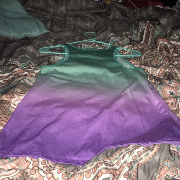 Blue and purple ombré tank top - Picture 2 of 3